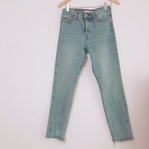 levi’s premium denim wedgie jeans in shut up